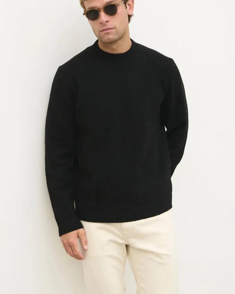 NOBL Cameron Crew Neck Jumper in Black