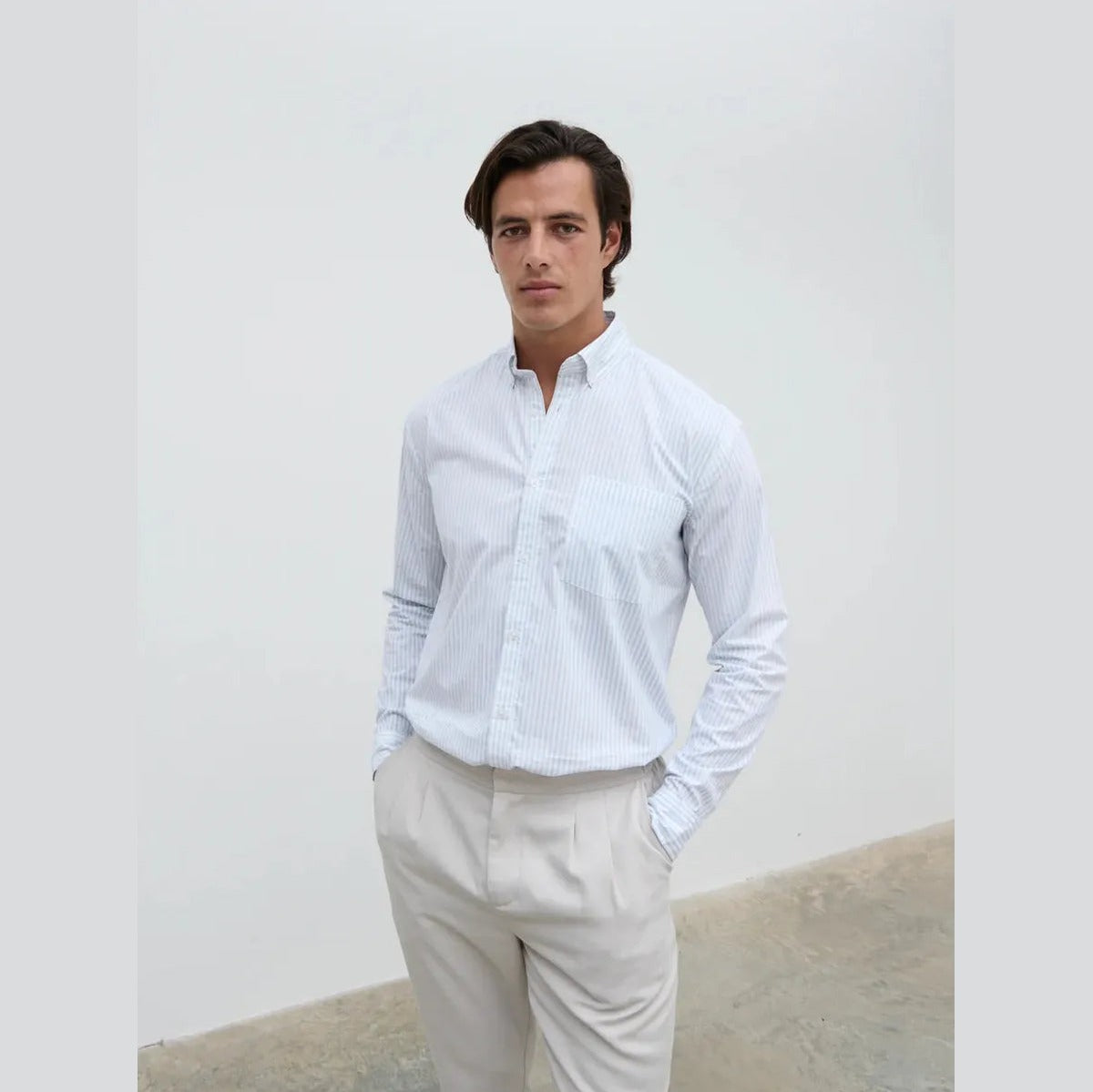 NOBL Oakley Stripe Long Sleeve Shirt