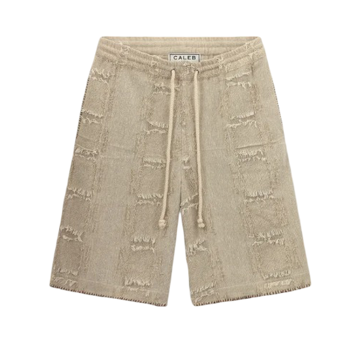 Caleb Fantaisy Off-White Shorts With Fancy Details