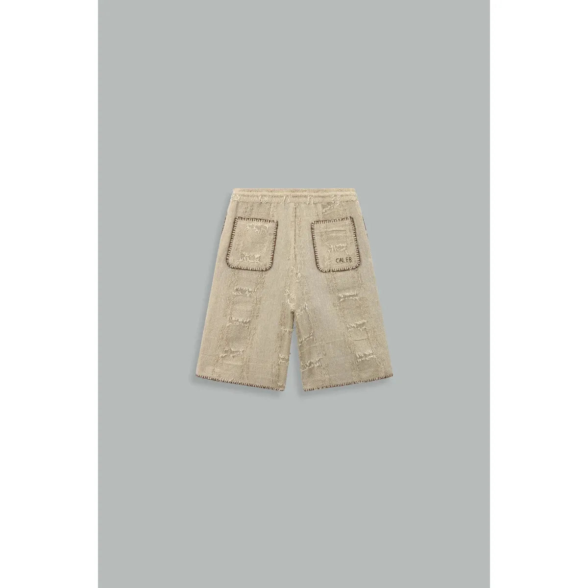 Caleb Fantaisy Off-White Shorts With Fancy Details