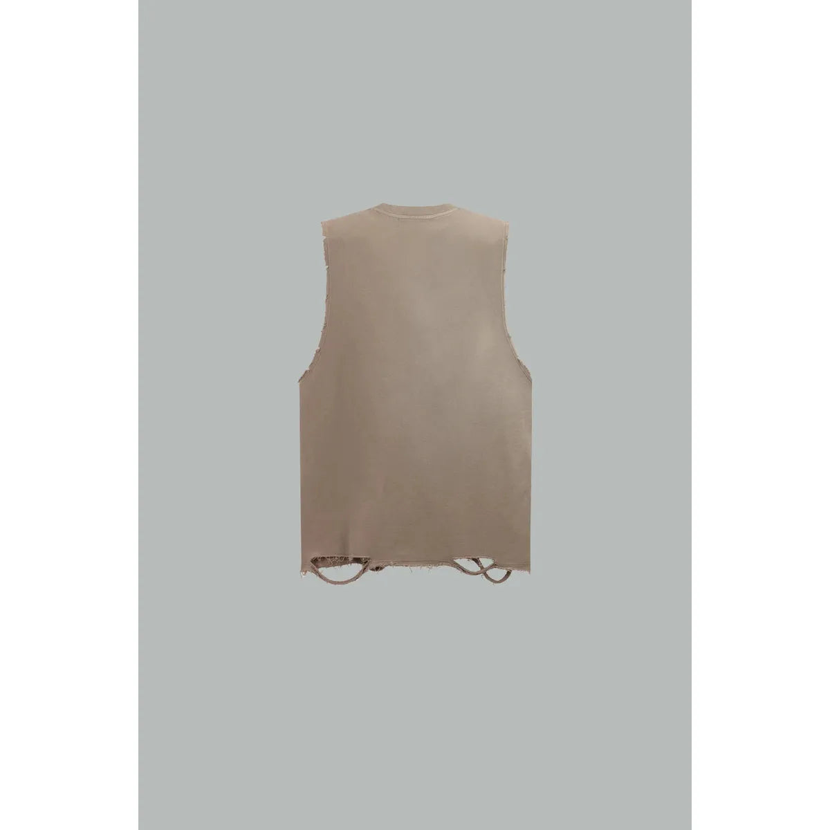 Caleb Pebble Fleece Tank Top With Spray Effect