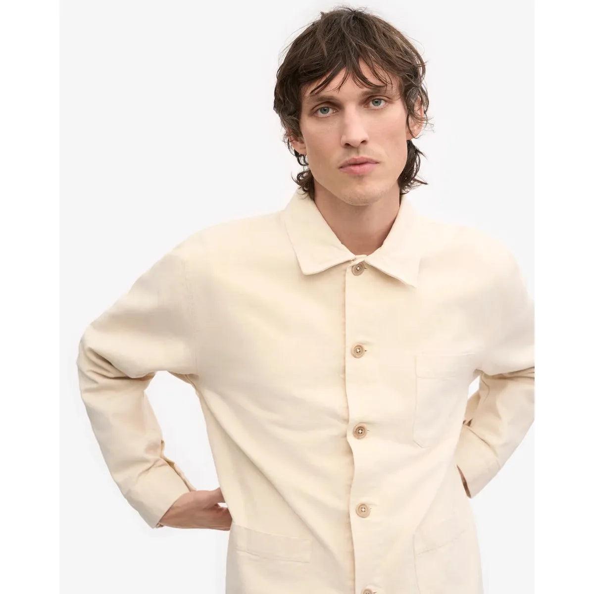 Colorful Standard Organic Workwear Jacket - Ivory White