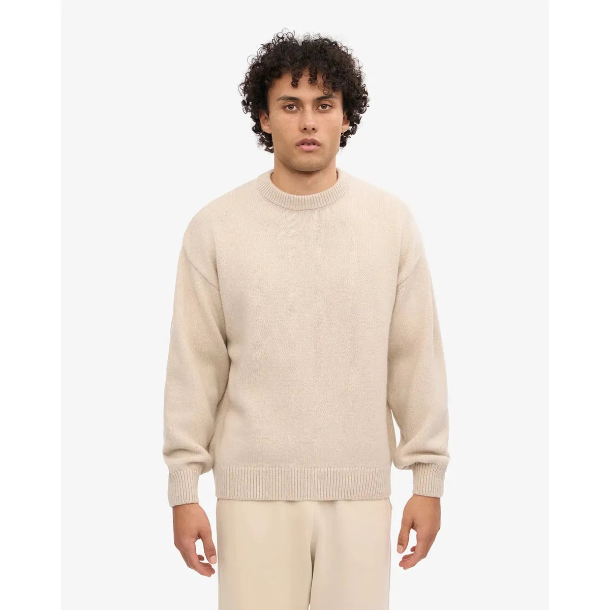 Colorful Standard Oversized Merino Wool Crew - Ivory White