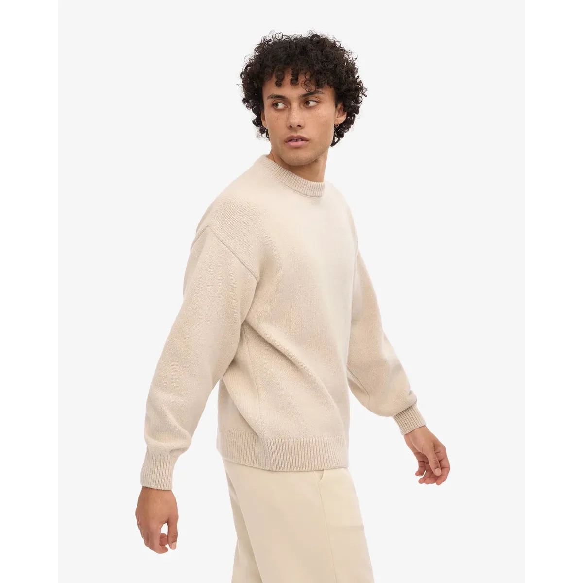 Colorful Standard Oversized Merino Wool Crew - Ivory White
