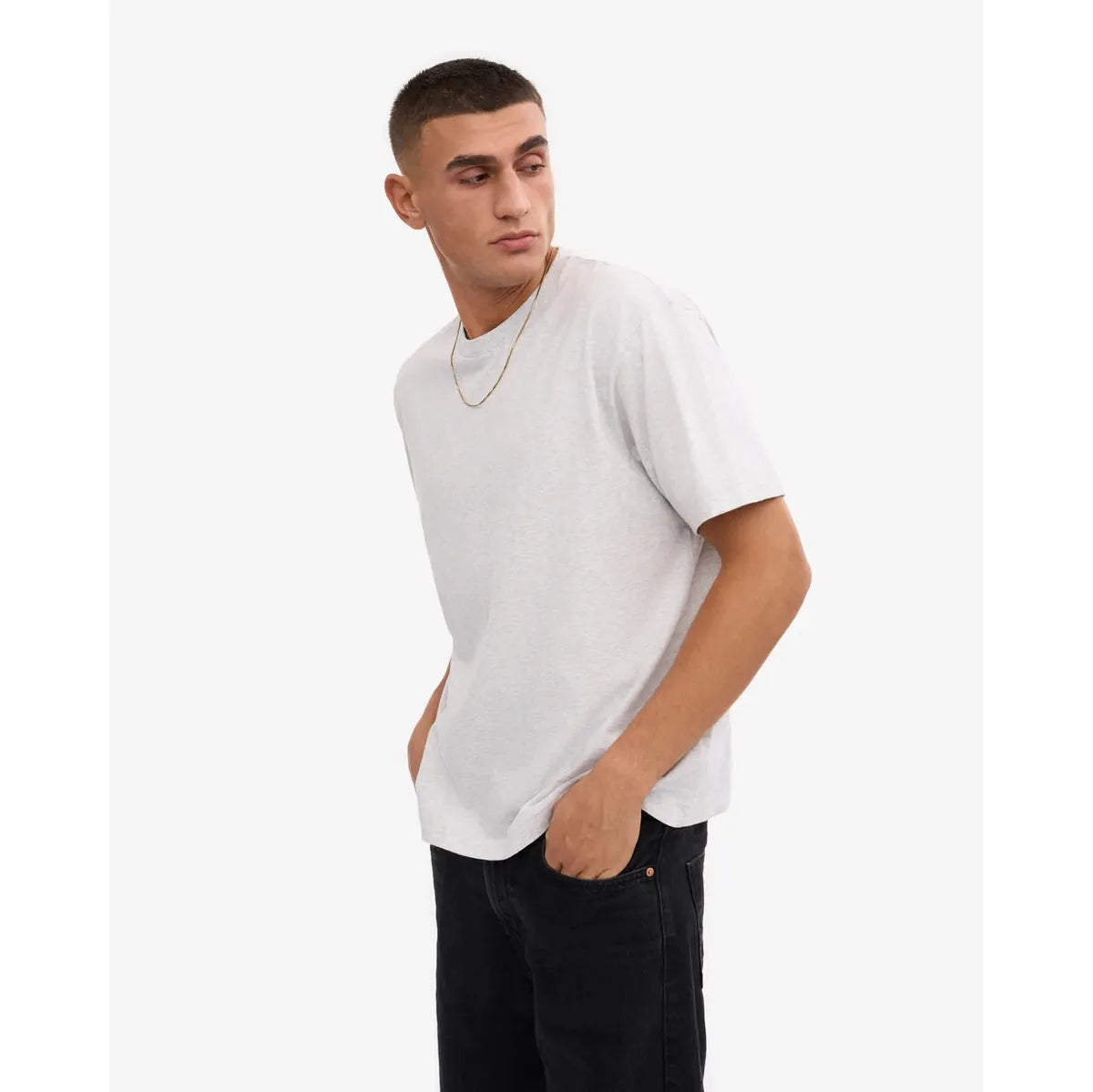 Colorful Standard Oversized Organic T-Shirt - Snow Melange