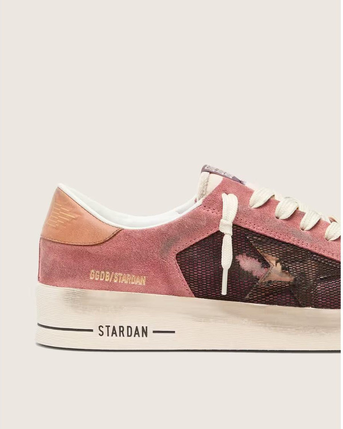 Golden Goose Stardan Sneakers in Pink and Beige