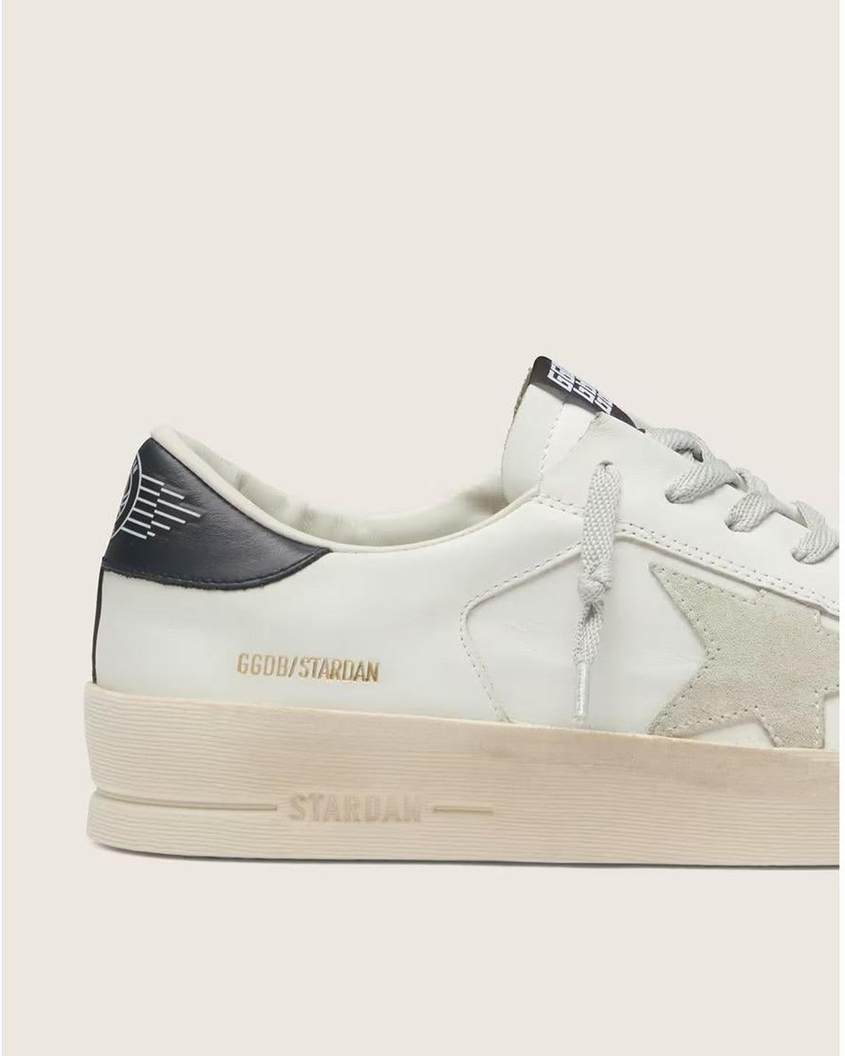 Golden Goose Stardan Sneakers in Ice Grey and Navy