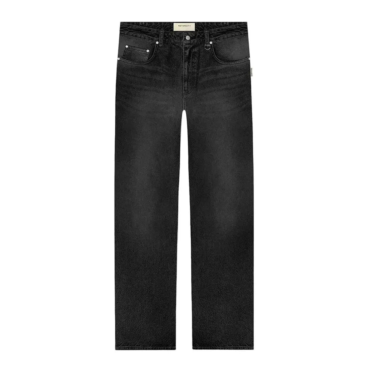 Reternity Essential Straight Fit Denim - Washed Black