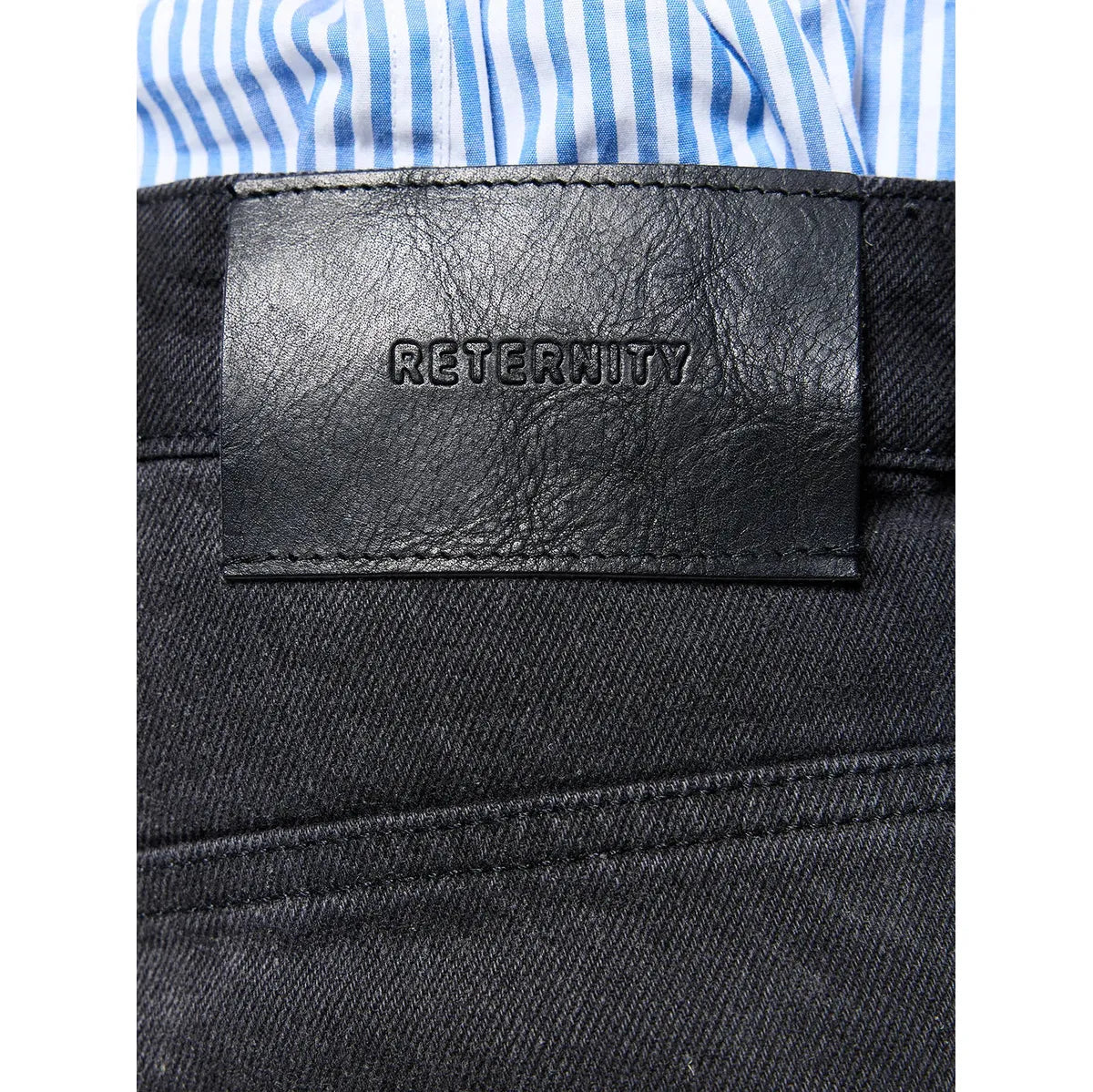 Reternity Essential Straight Fit Denim - Washed Black