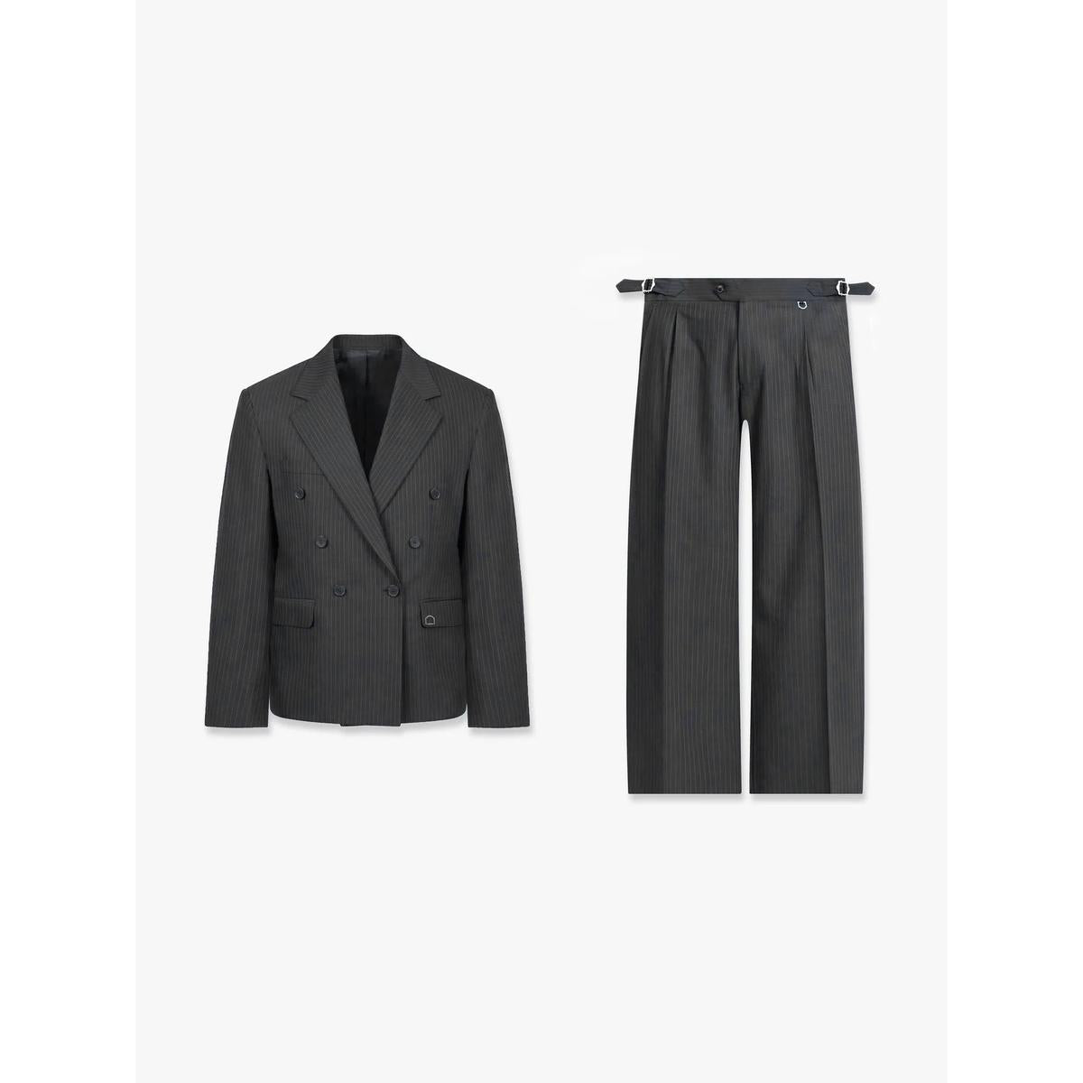 Reternity Signe Suit Pinstripe Grey – full set on model