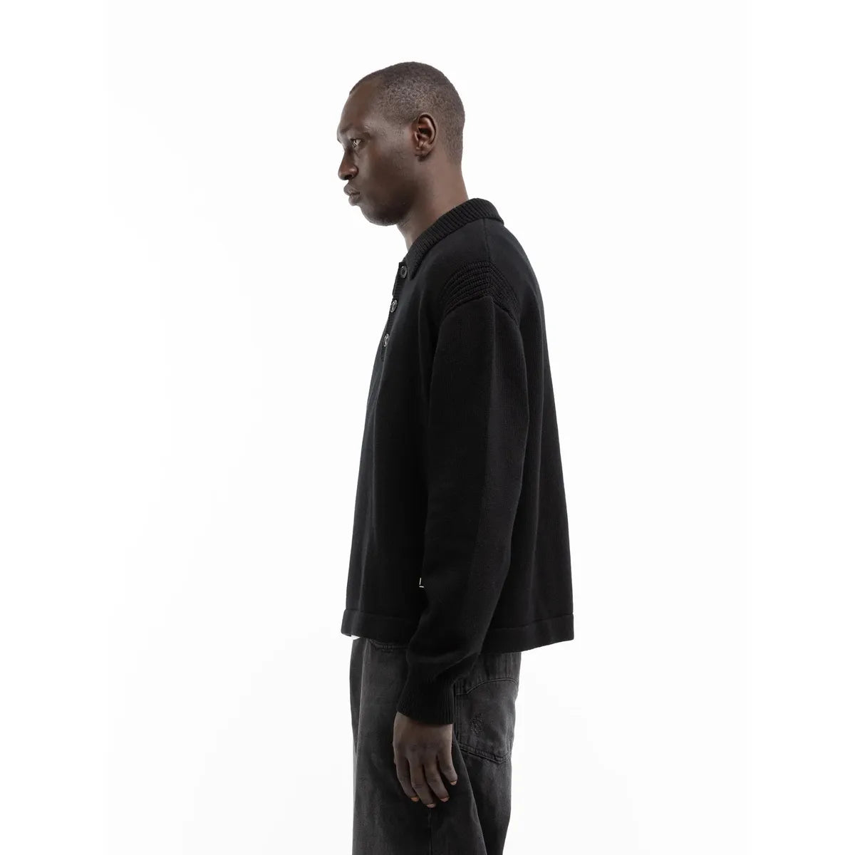 Reternity Le Relief Polo Knit - Black