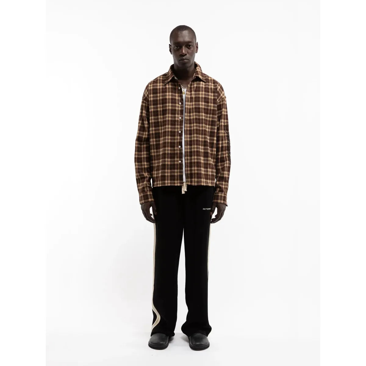 Reternity Somewhere Somehow Flannel Shirt - Brown