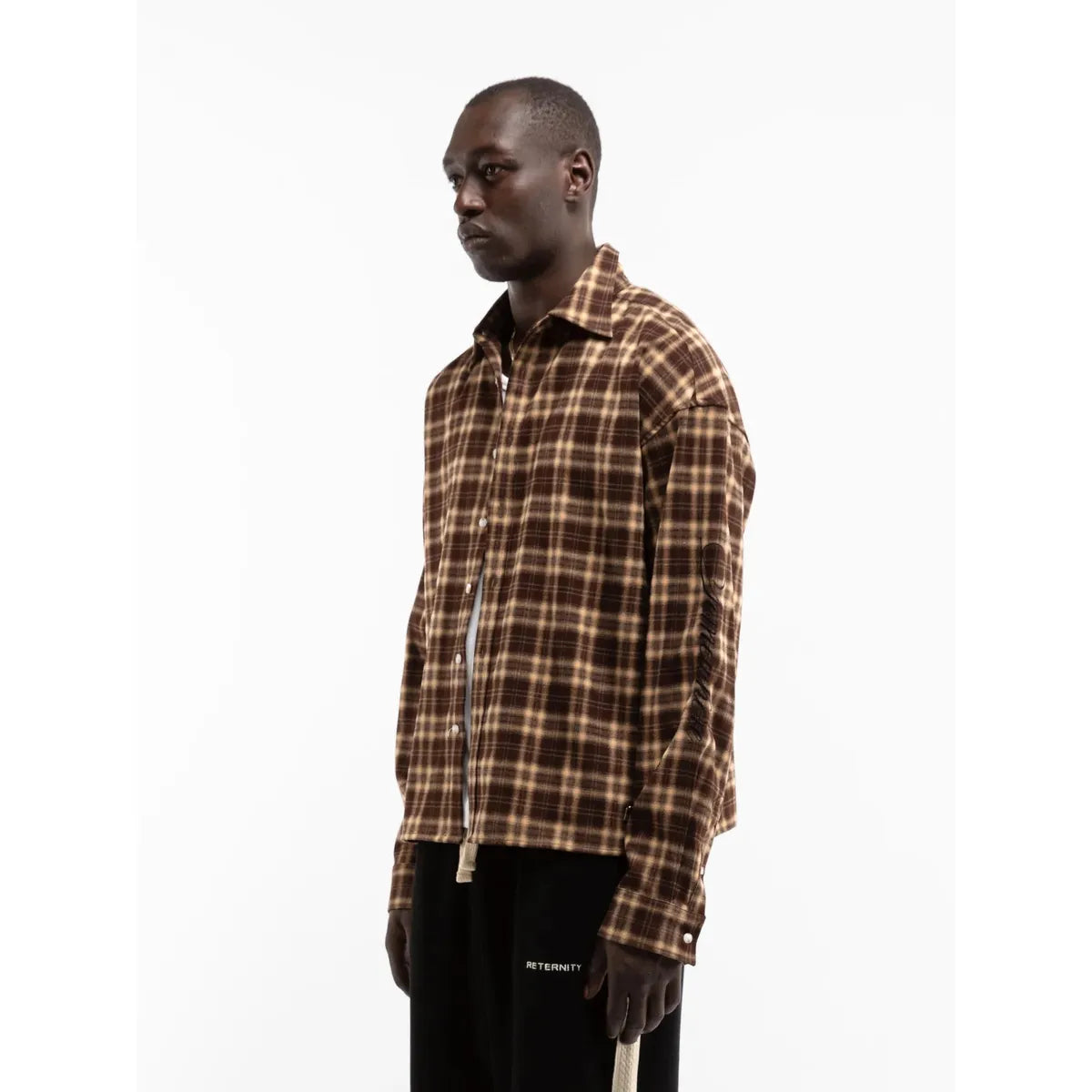 Reternity Somewhere Somehow Flannel Shirt - Brown