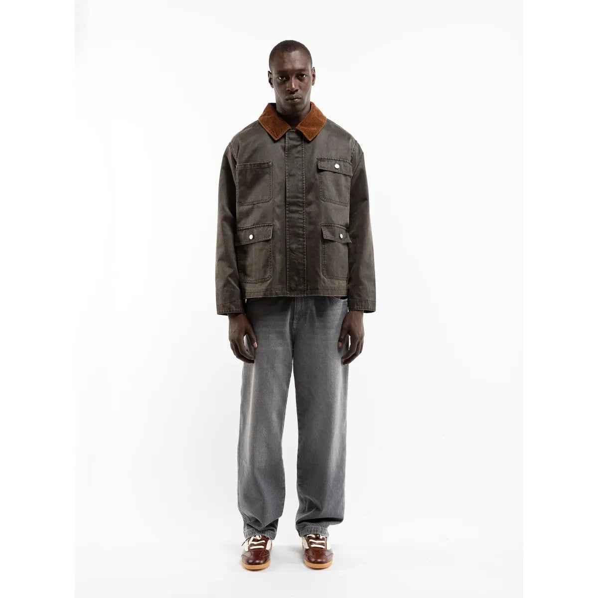 Reternity Waxed Hunting Jacket - Dark Blue