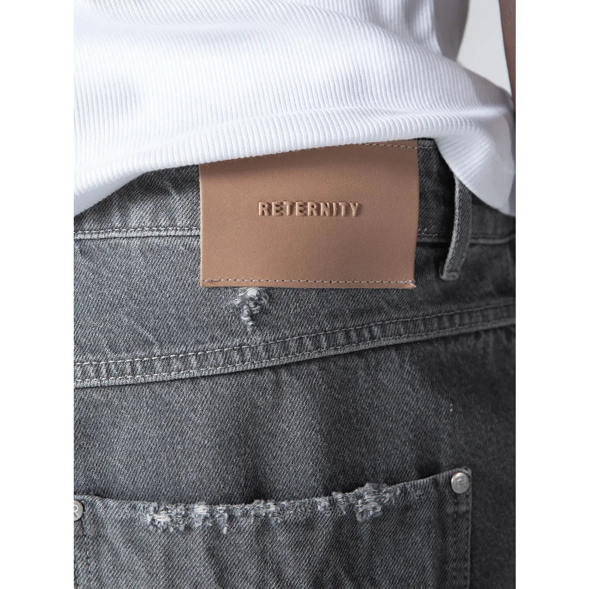 Reternity Essential Straight Fit Denim - Washed Grey