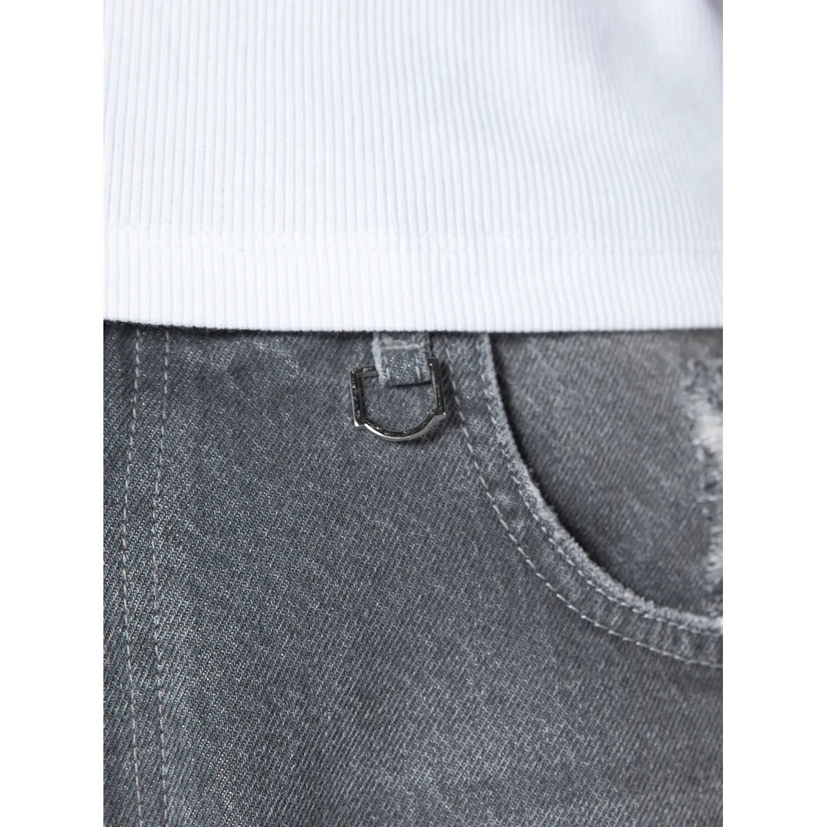 Reternity Essential Straight Fit Denim - Washed Grey