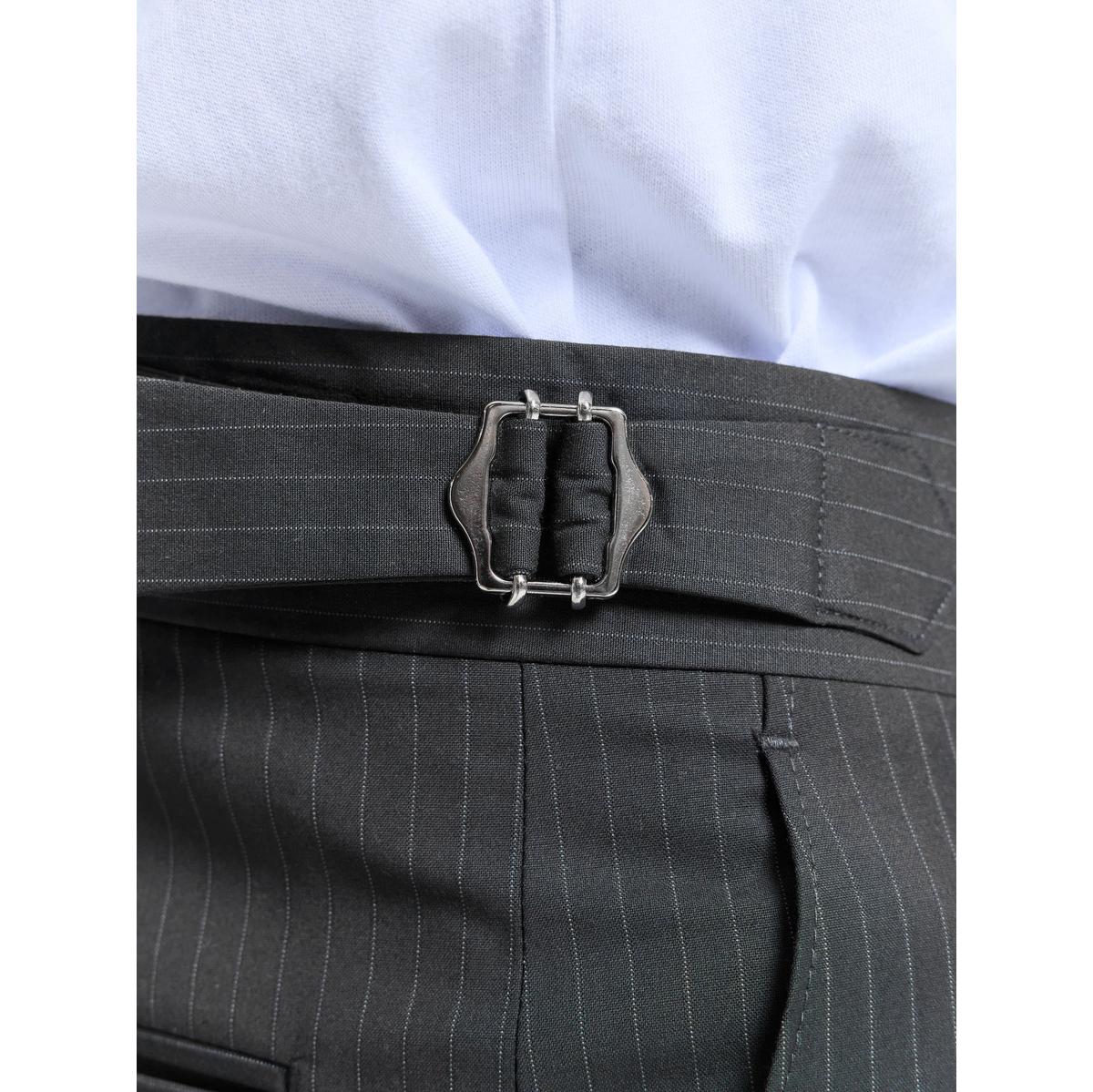 Reternity Tailored Baggy Pants - Pinstripe Grey