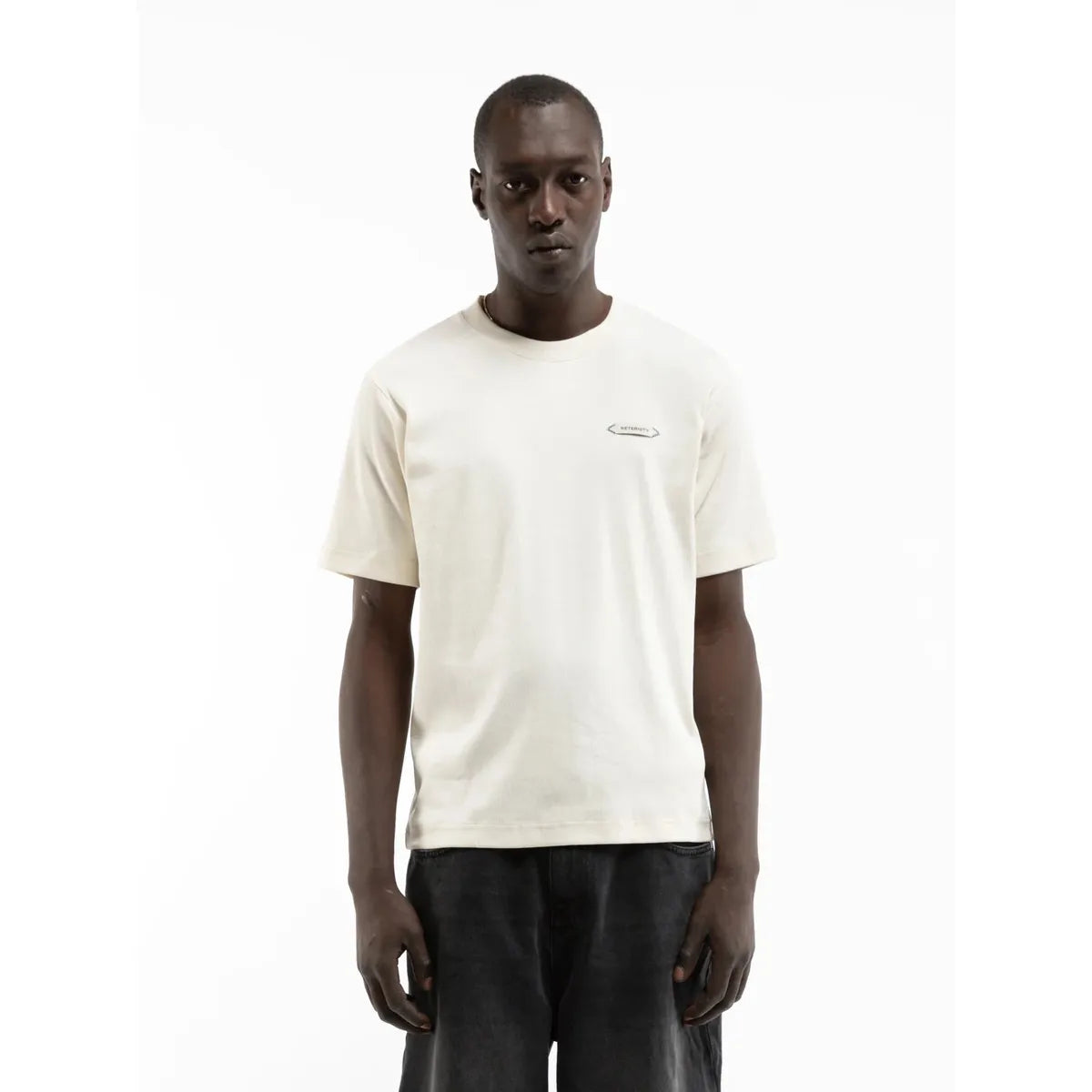 Reternity L’Atelier Line Rib T-Shirt - Off White