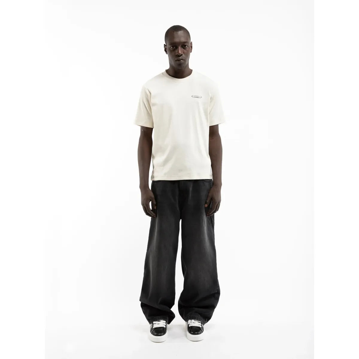 Reternity L’Atelier Line Rib T-Shirt - Off White