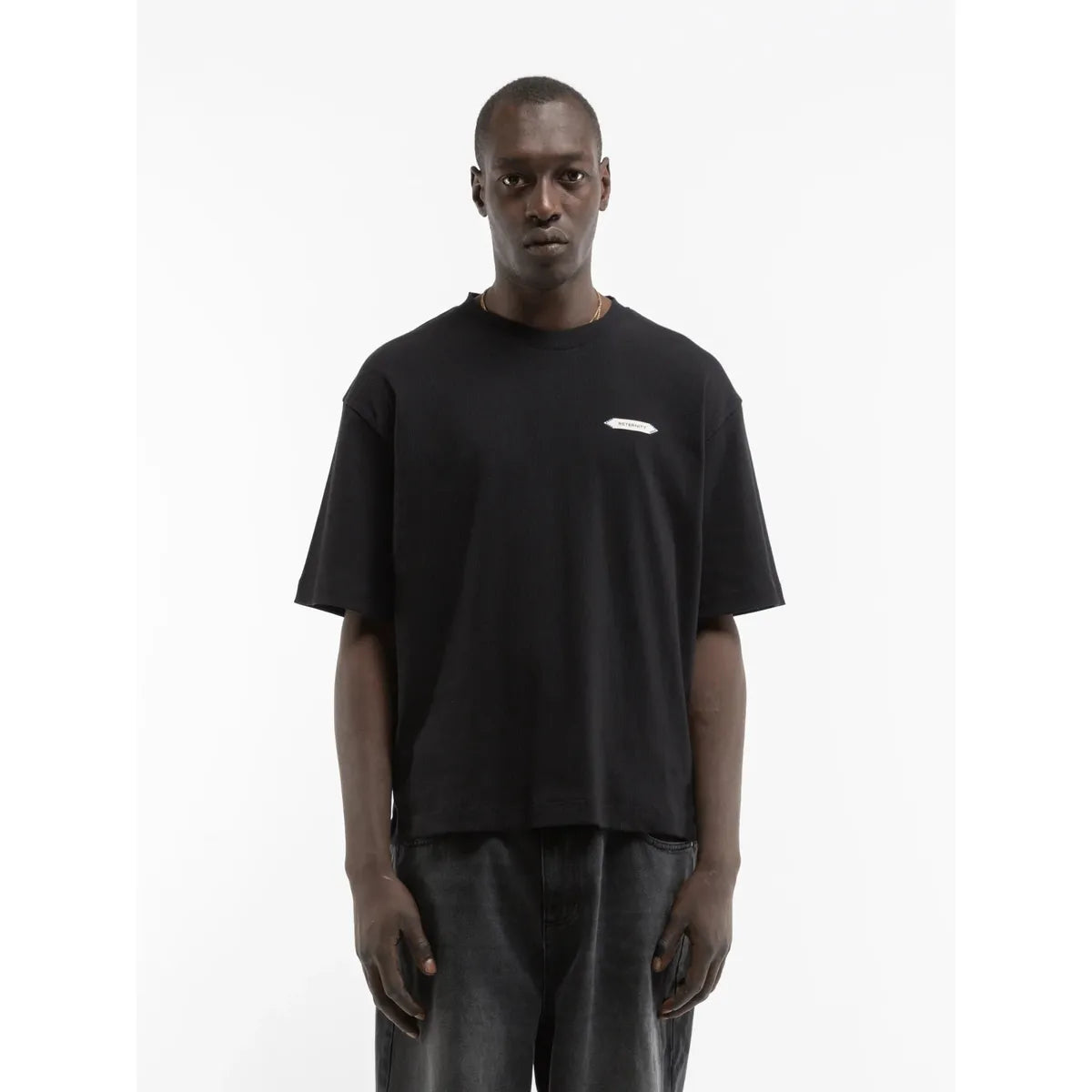 Reternity L’Atelier Line Rib T-Shirt - Black