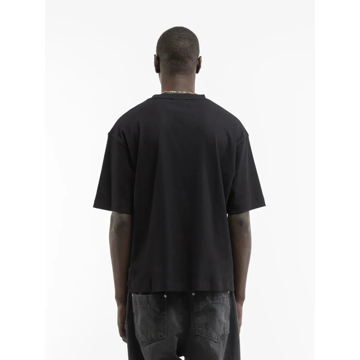 Reternity L’Atelier Line Rib T-Shirt - Black