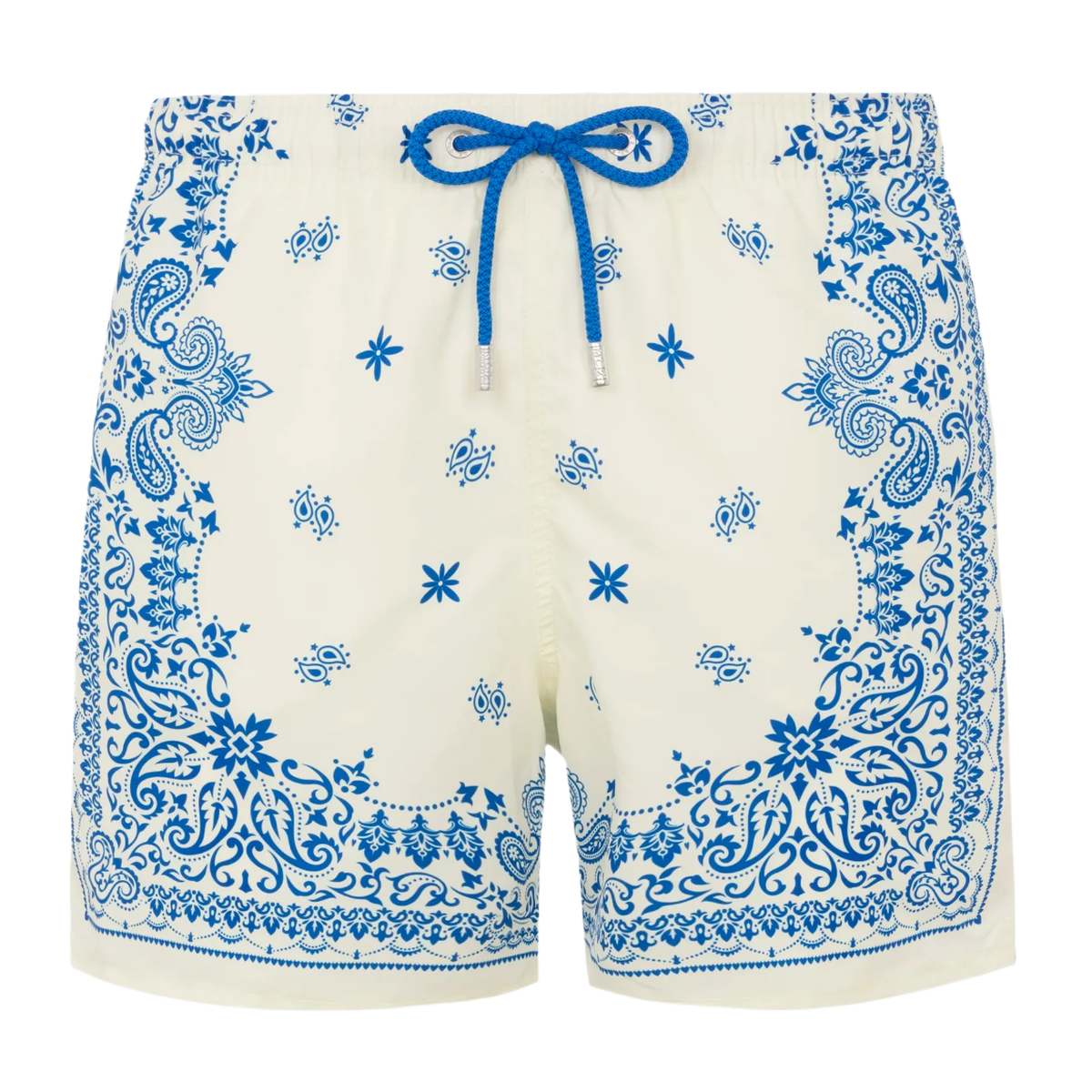 MC2 Saint Barth Gustavia Swim Shorts in Light Blue Bandana Paisley Print