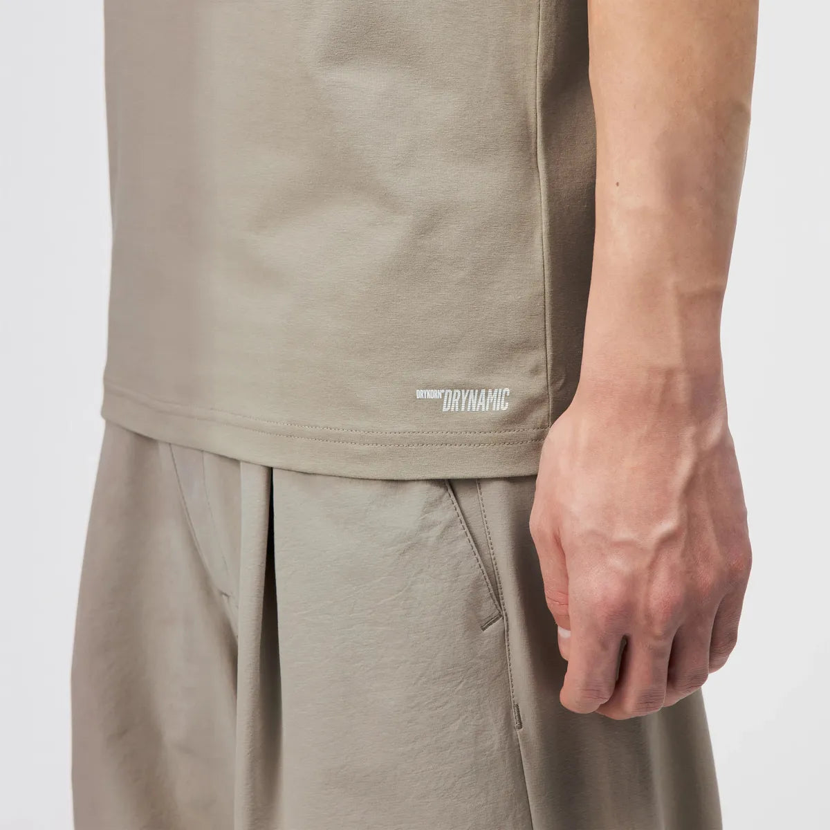 Drykorn Anton beige Fitted T shirt