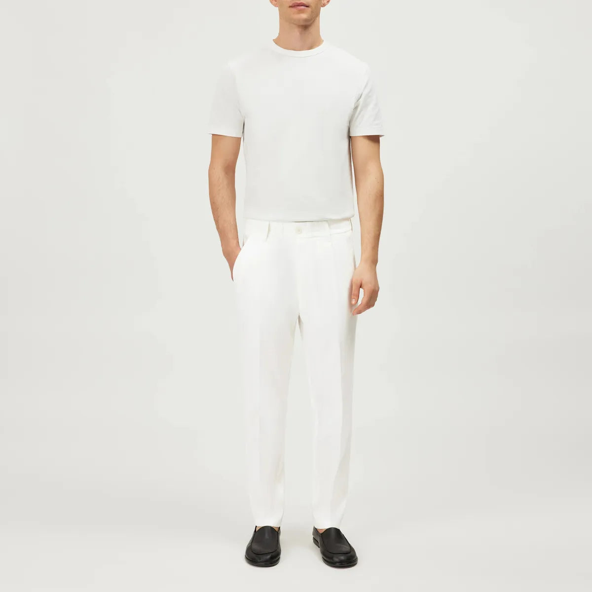 Drykorn Chasy Ecru Linen Mix Trousers
