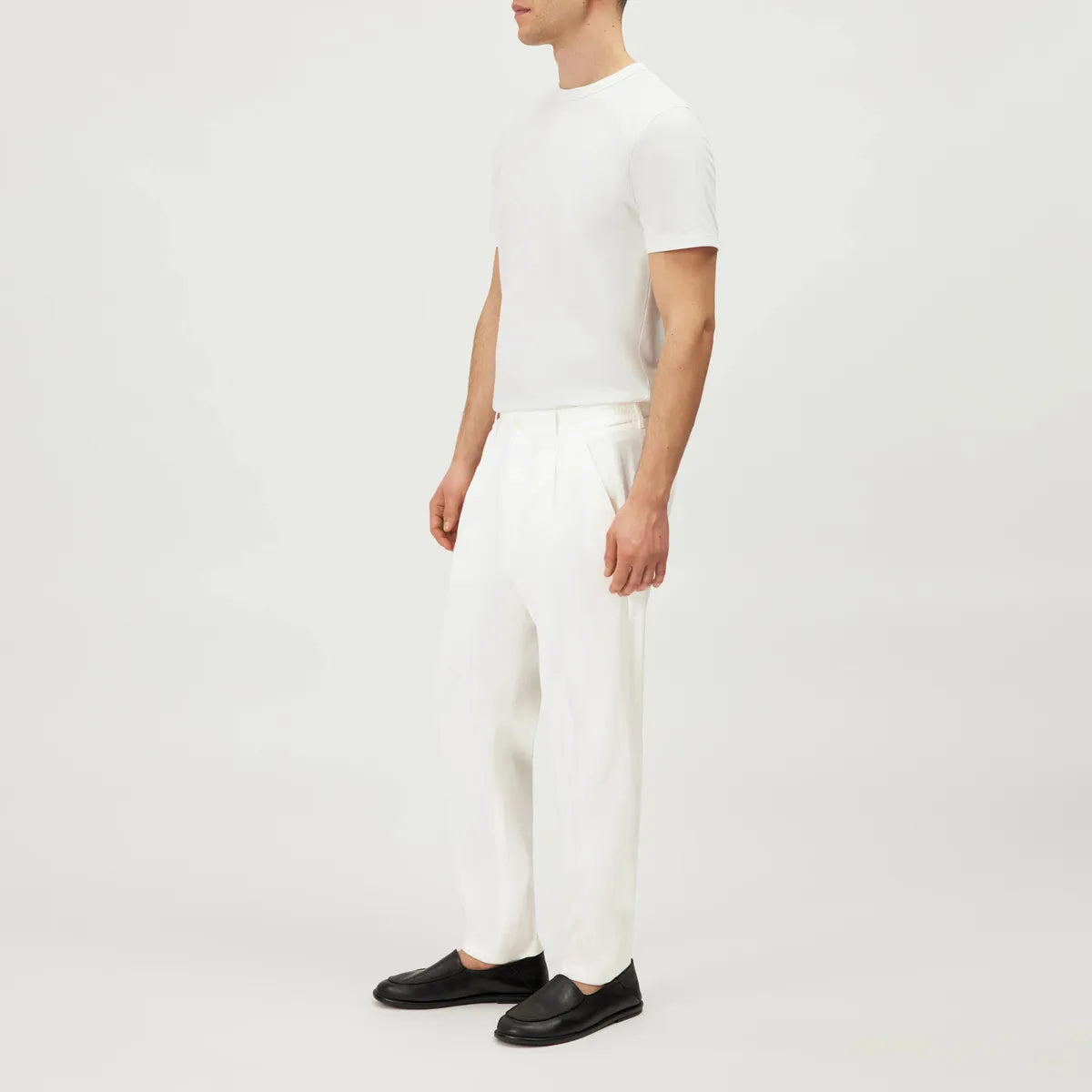 Drykorn Chasy Ecru Linen Mix Trousers