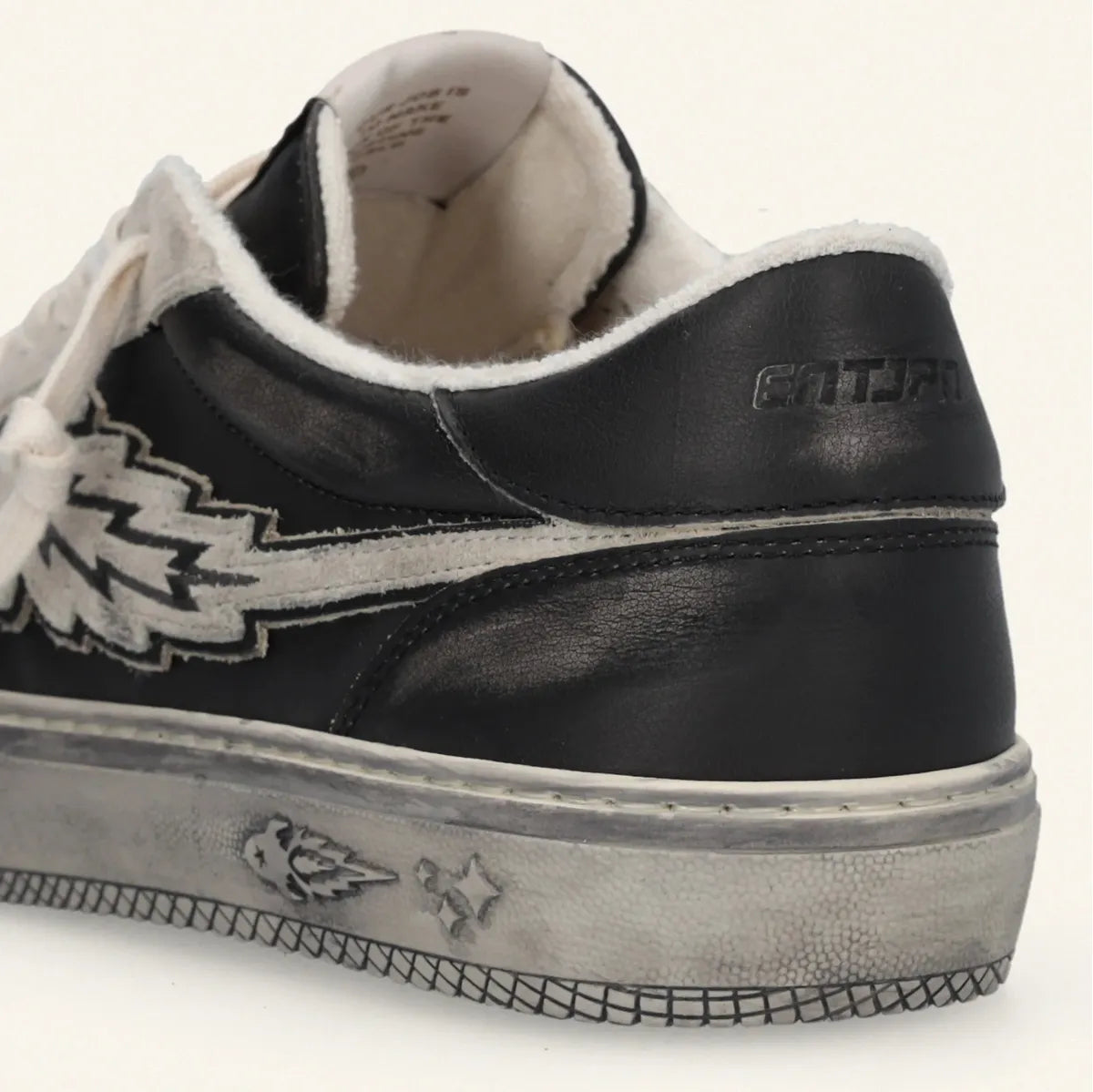 Enterprise Japan Jupiter Vintage Calf Suede Black Sneakers