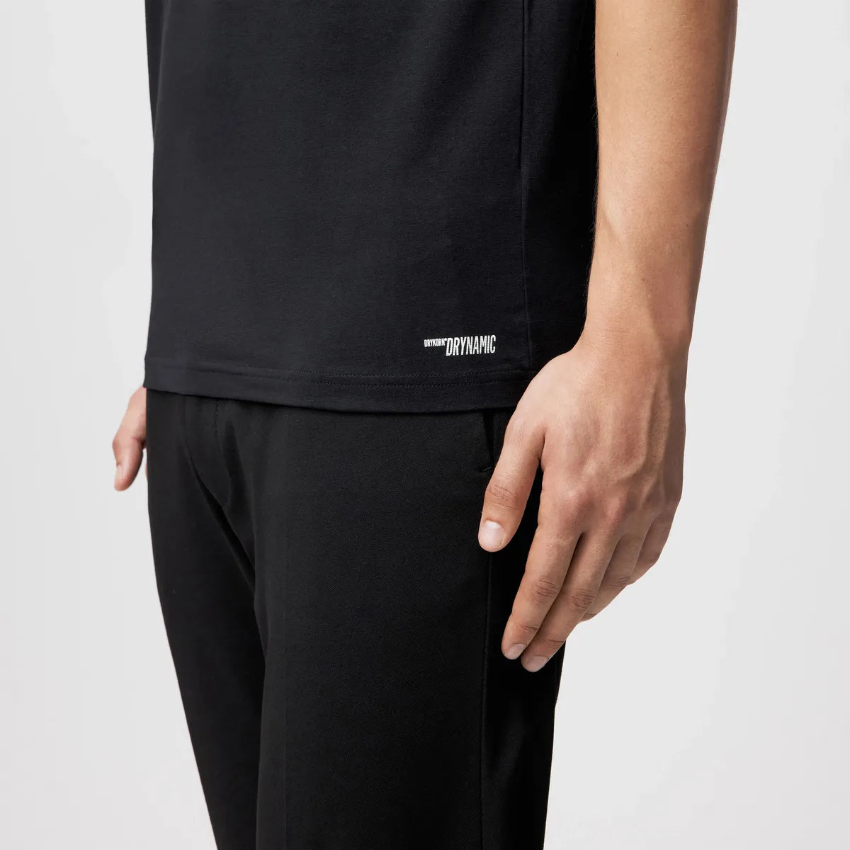 Drykorn Anton Black Fitted T shirt