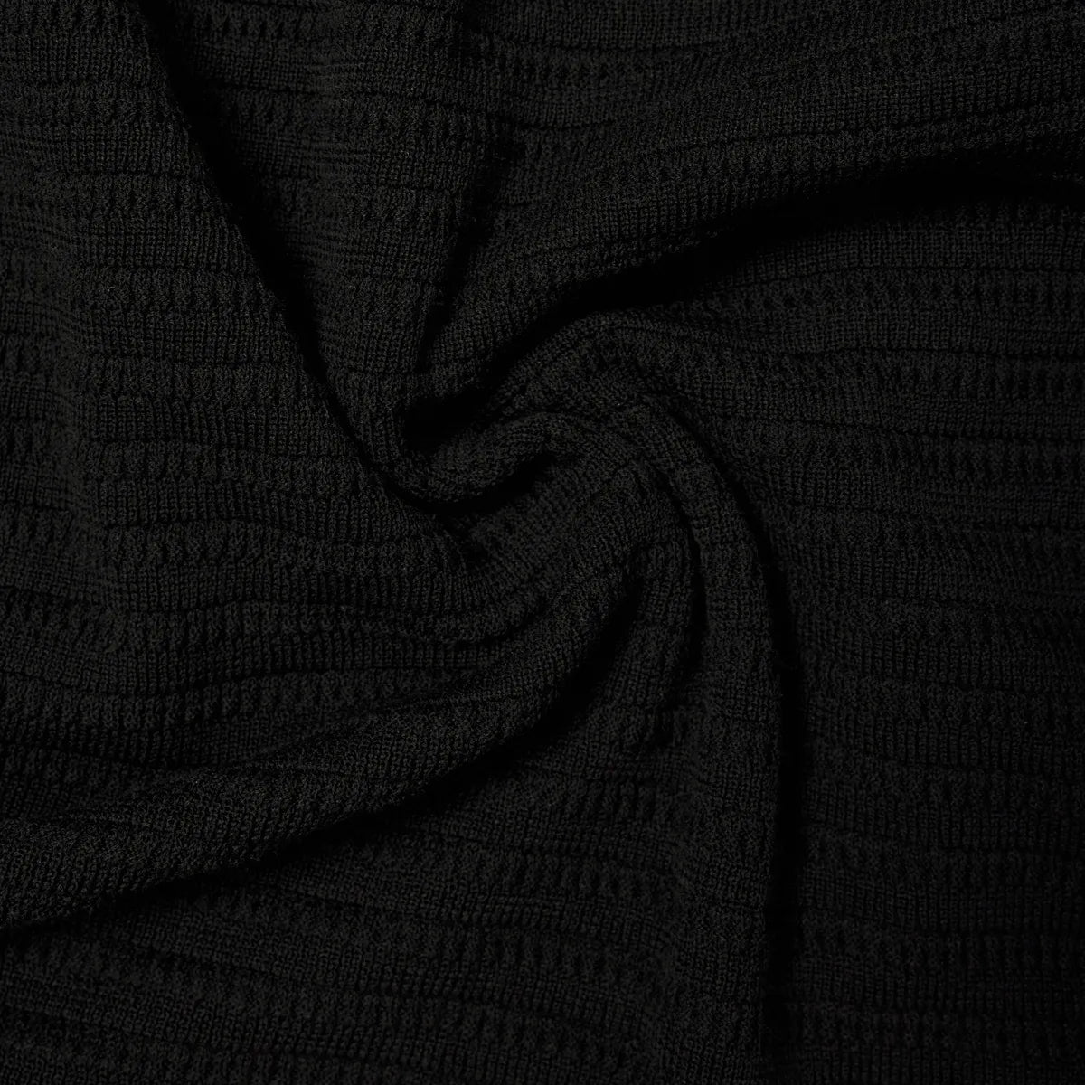 Drykorn Braian Black Knitted Polo Shirt