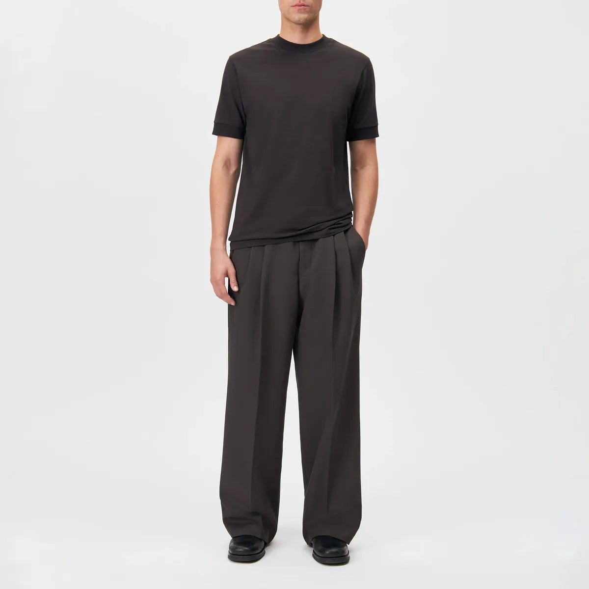 Drykorn Anton Brown Fitted T shirt