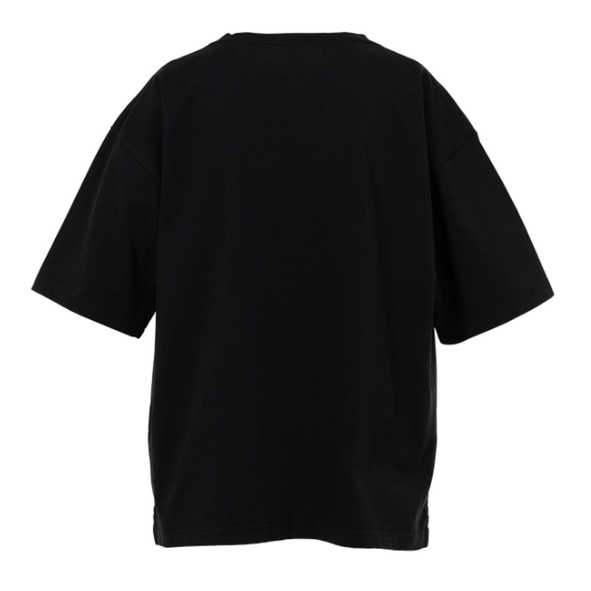 "Maison Mihara x MASSES" Face Print Black T-shirt