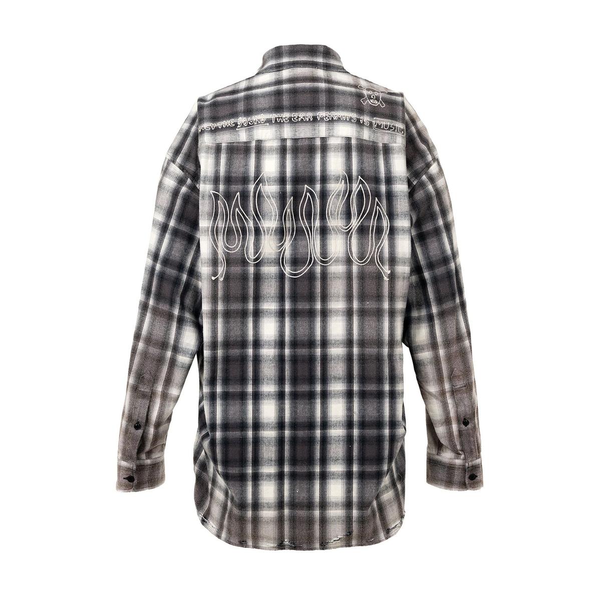 Maison Mihara Vintage Like Check Black Shirt