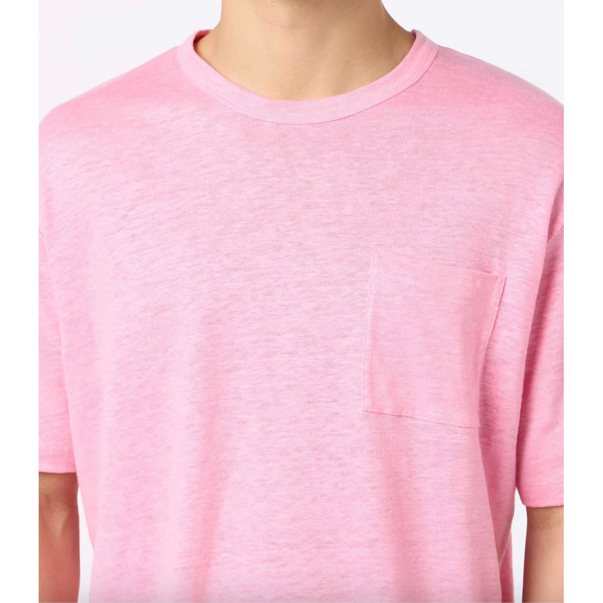 MC2 Man Bubble Pink Linen T-shirt