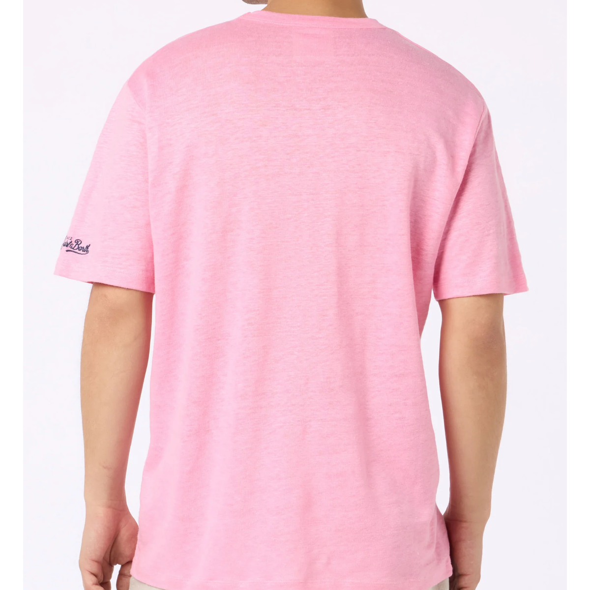 MC2 Man Bubble Pink Linen T-shirt