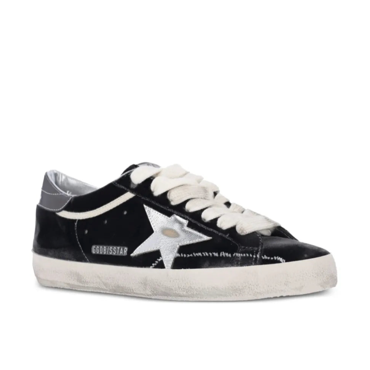 Golden Goose Dark Grey/Silver Super-Star Sneakers