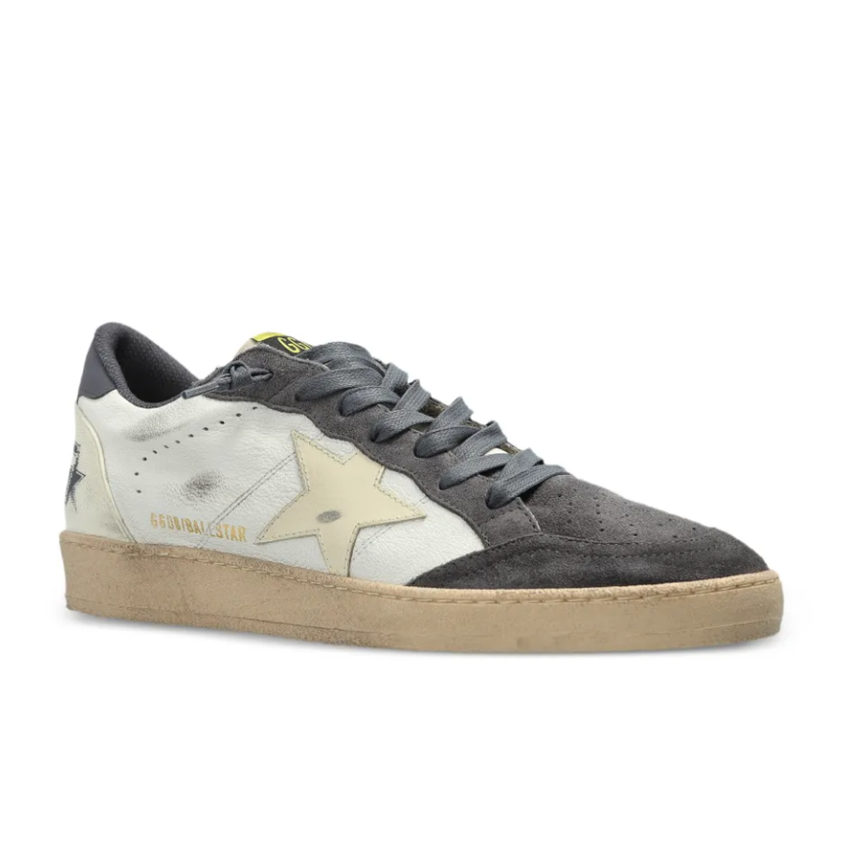 Golden Goose White/Beige/Blue Ballstar Sneakers