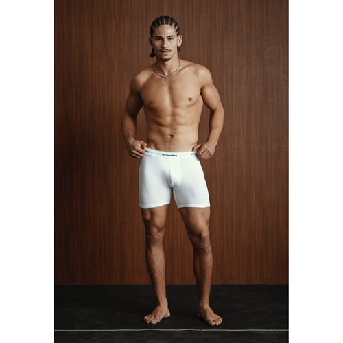 Mr.something Brief Boxers Pack in White