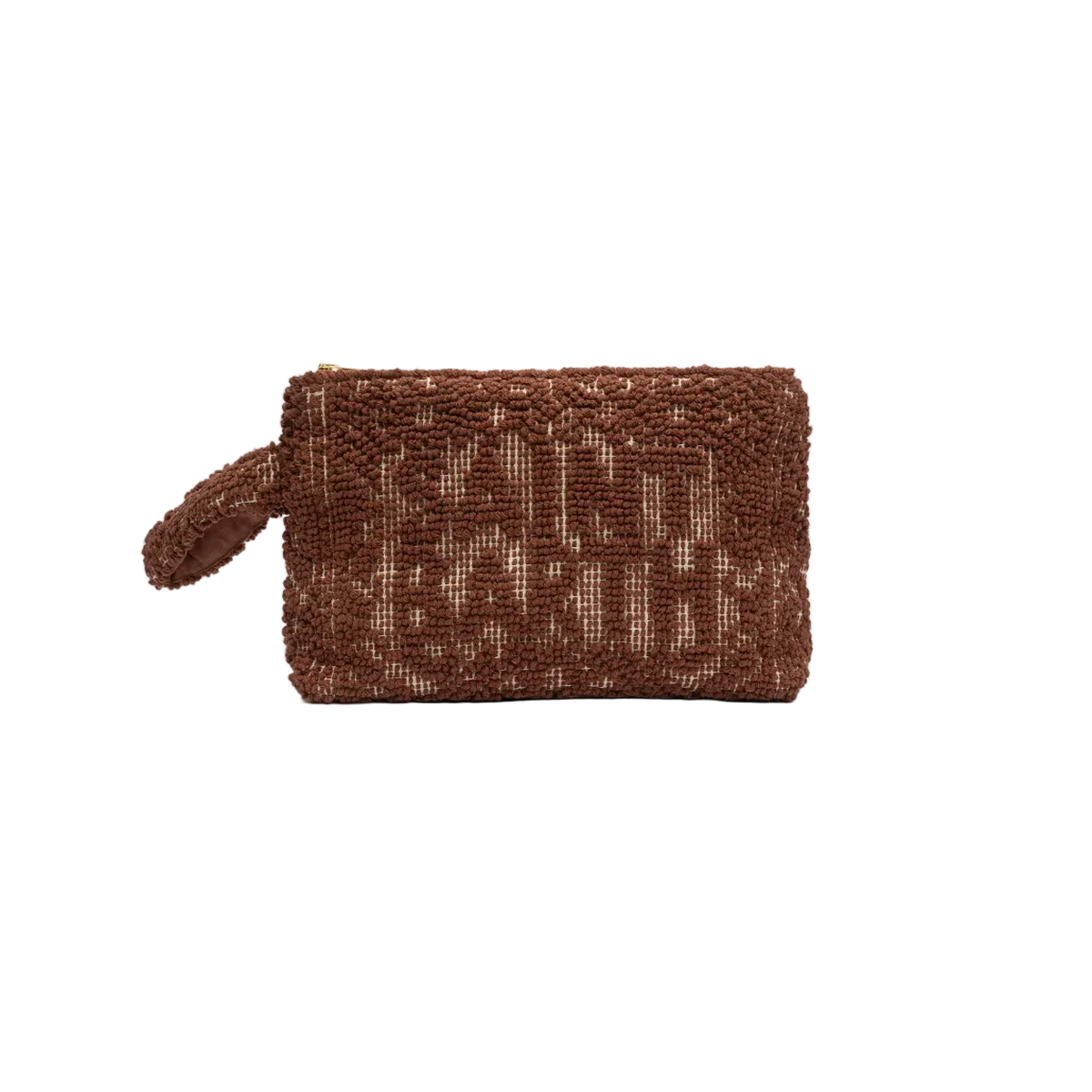 MC2 Saint Barth  Aline Tufting brown cotton pochette