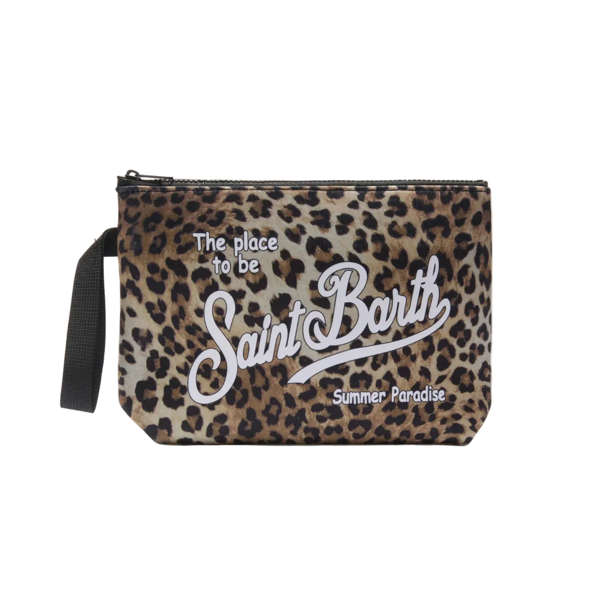 MC2 Saint Barth Aline leopard print scuba pouch