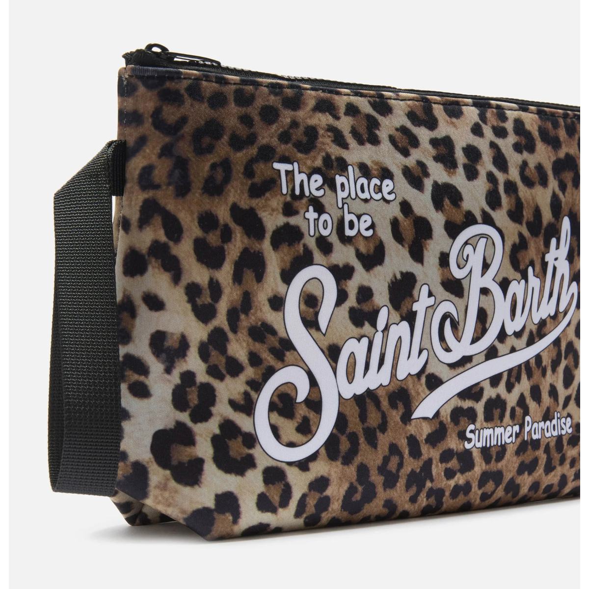 MC2 Saint Barth Aline leopard print scuba pouch