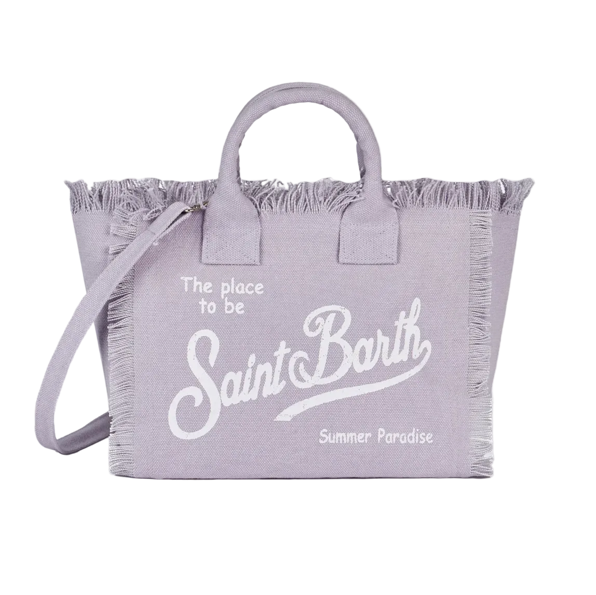 MC2 Saint Barth Colette lilac cotton canvas handbag