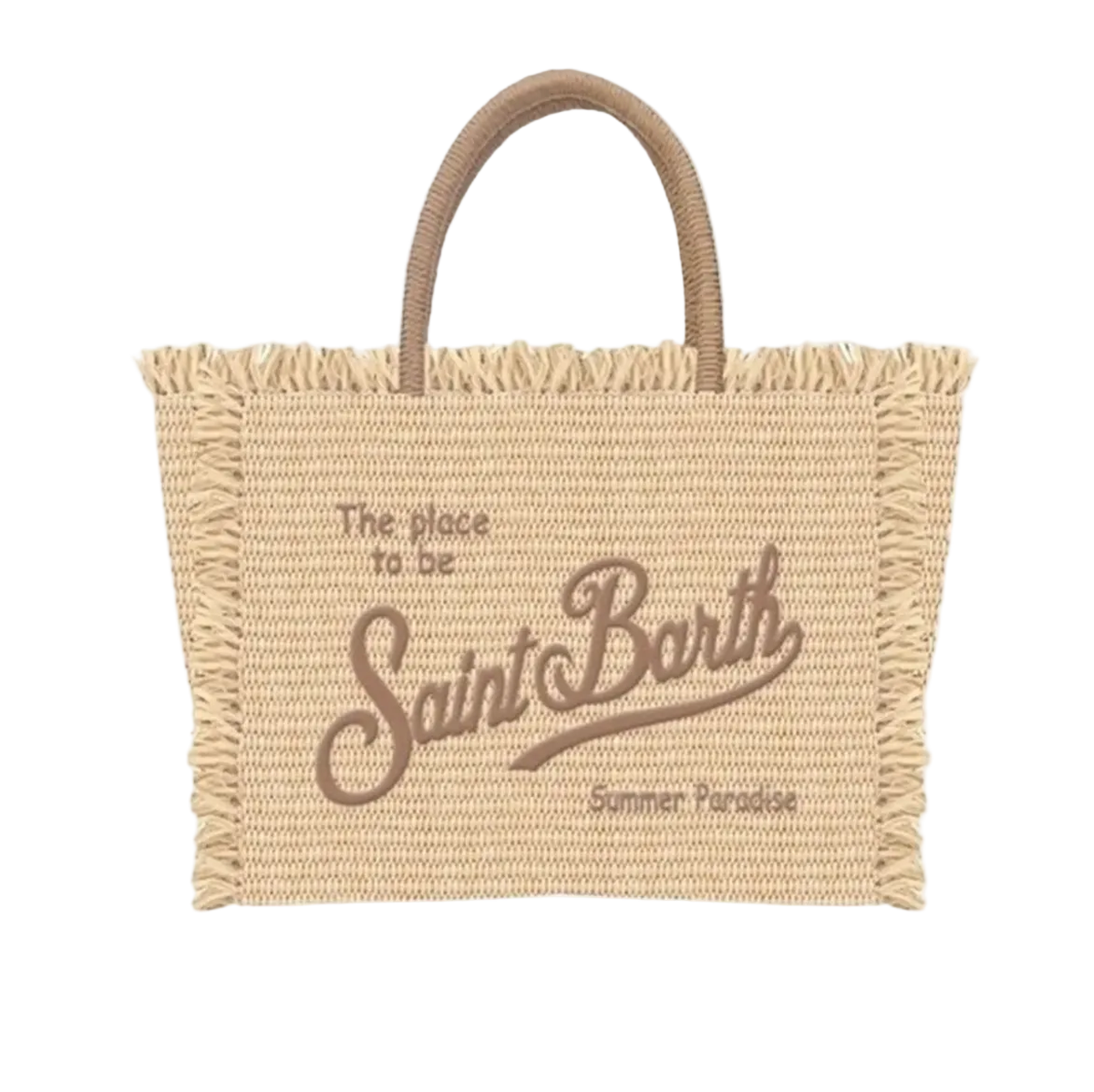 MC2 Saint Barth colette Vanity fringed Wovened Top Handle Bag