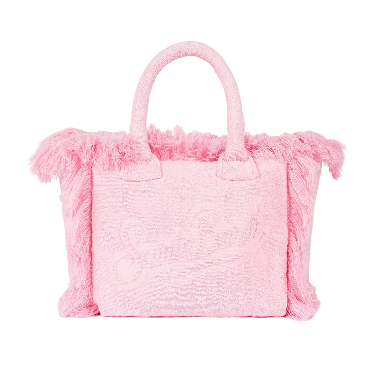 MC2 Saint Barth Colette Terry embossed pink handbag