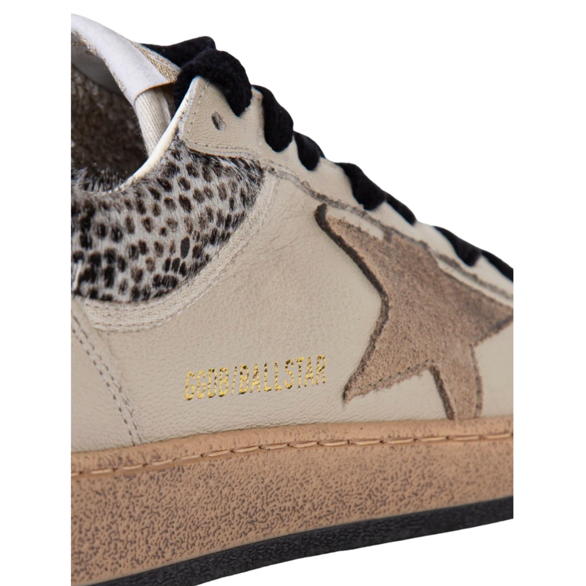 Golden Goose Ballstar Nappa Upper Toe And Spur Horsy Collar Suede Star