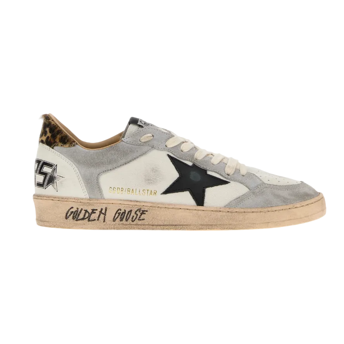 Golden Goose Two-tone leather and suede Ball Star sneakers