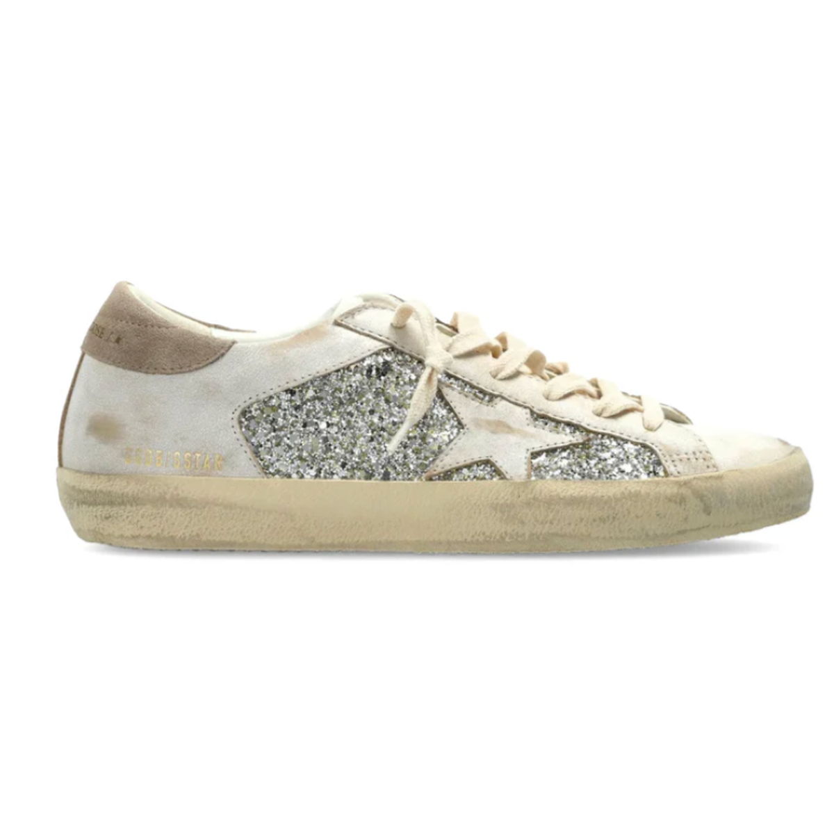 Golden Goose Super Star Sneakers With Glitter Details