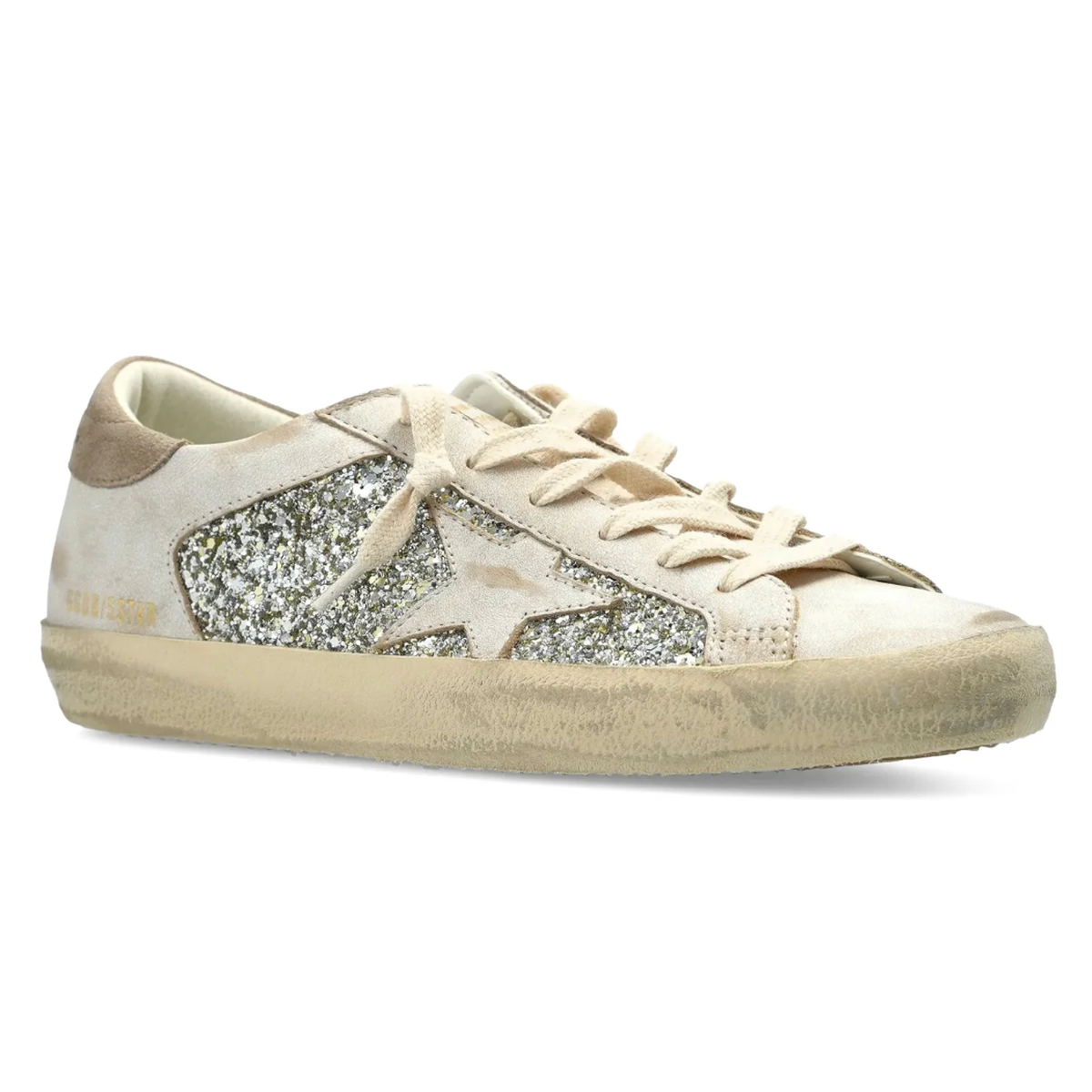 Golden Goose Super Star Sneakers With Glitter Details